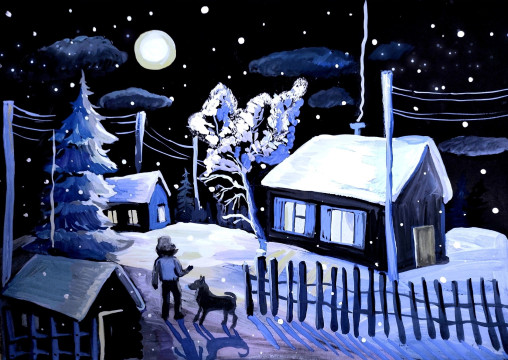 Грязовецкие художники запечатлели «музыку зимы»